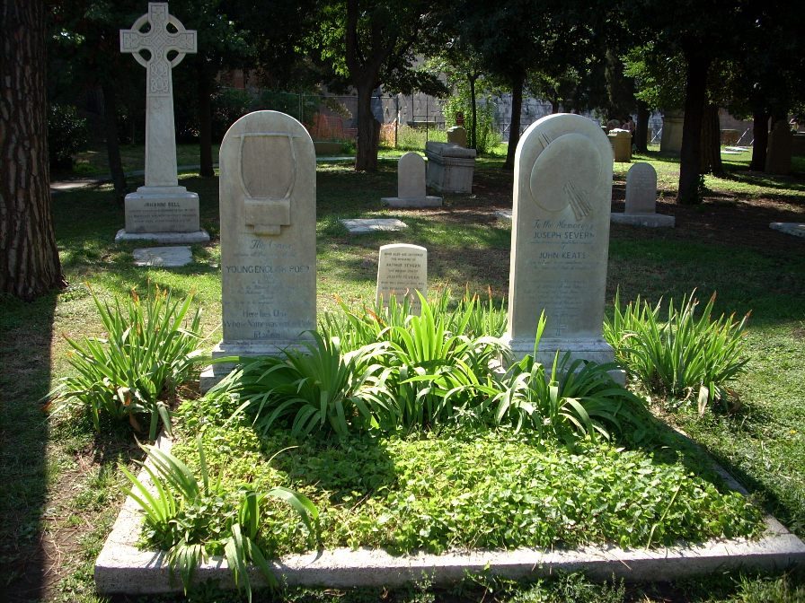 John Keats tomb, Protestant Cemetery, Rome - 02.JPG